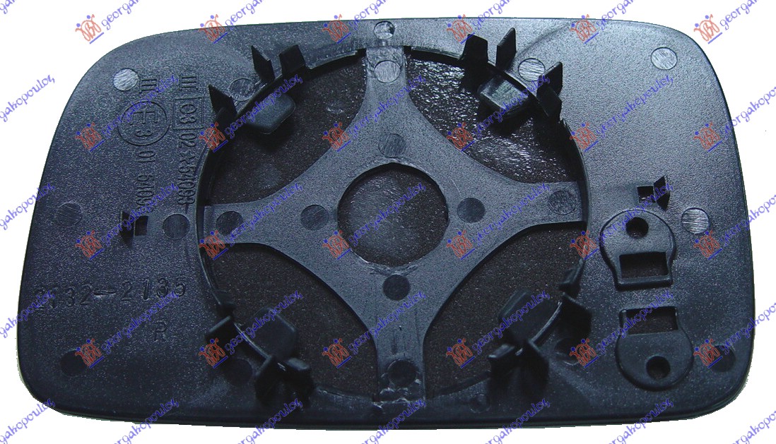 STAKLO RETROVIZORA (KONVEKSNO) - DESNO