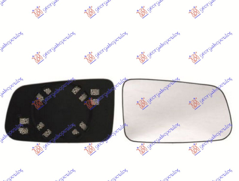 STAKLO RETROVIZORA SA GREJACEM - DESNO