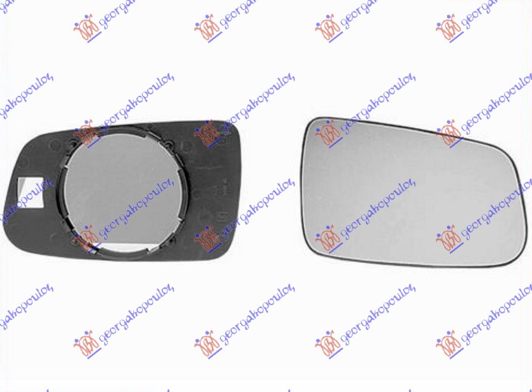 STAKLO RETROVIZORA (KONVEKSNO) - DESNO