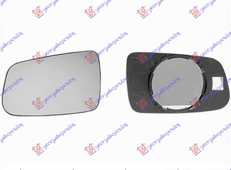 STAKLO RETROVIZORA (KONVEKSNO) - LEVO