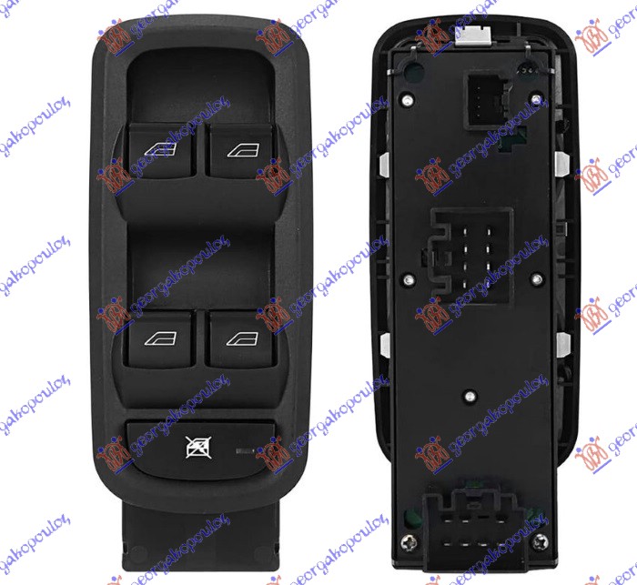 PREKIDAC U PREDNJIM VRATIMA (4 TASTERA) (19 PIN) - LEVO