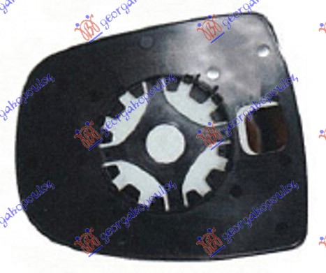 STAKLO RETROVIZORA (GORNJI DEO) (KONVEKSNO) - DESNO