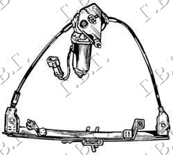 PODIZAC PREDNJEG PROZORA ELEKTRICNI 3 VRATA (A KVALITET) - DESNO