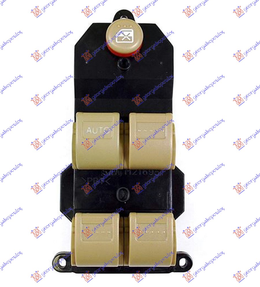 PREKIDAC U PREDNJIM VRATIMA BRAON (4 TASTERA) (20 PIN) - LEVO