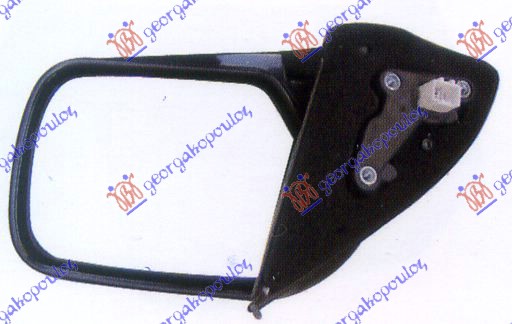 RETROVIZOR ELEKTRICNI CRNI - LEVO