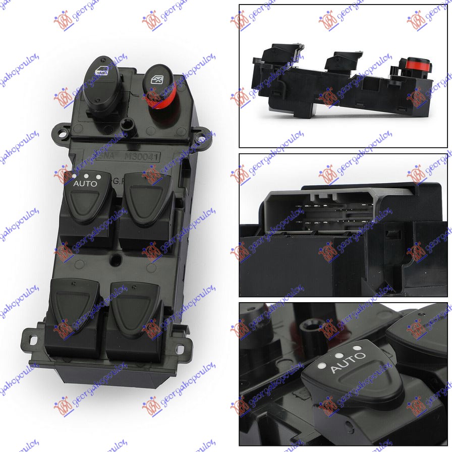 PREKIDAC U PREDNJIM VRATIMA (4 TASTERA) (CENTRALNO ZAKLJUCAVANJE) -09 (22 PIN) - LEVO