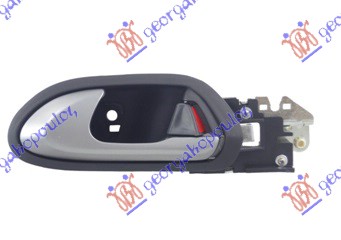 KVAKA PREDNJIH VRATA UNUTRASNJA SIVA/SREBRNA - LEVO