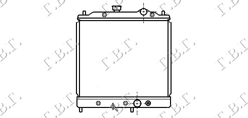 HLADNJAK MOTORA 1.3/1.5CC (+/-AC) (41.2x37.5) (KOYO)