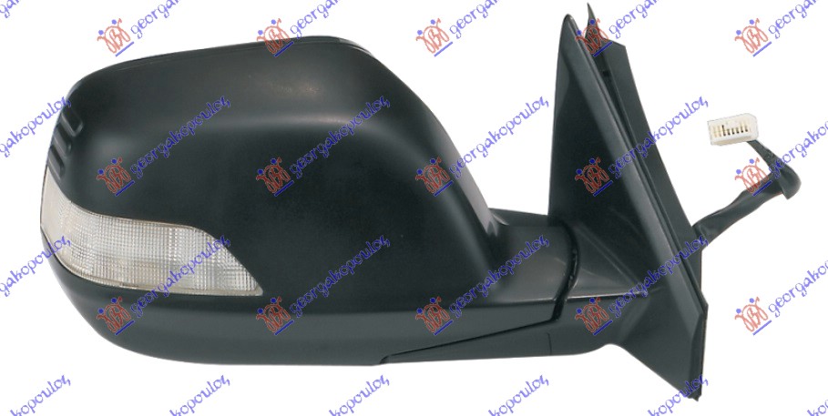 RETROVIZOR ELEKTRICNI SA GREJACEM (ELEKTRO-SKLOPIV) (MIGAVAC) (KONVEKSNO STAKLO) - DESNO