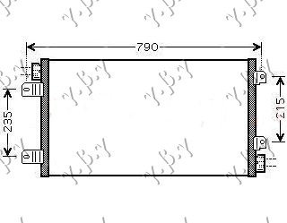 HLADNJAK KLIME DIZEL (69.2x38x1.6) 03-