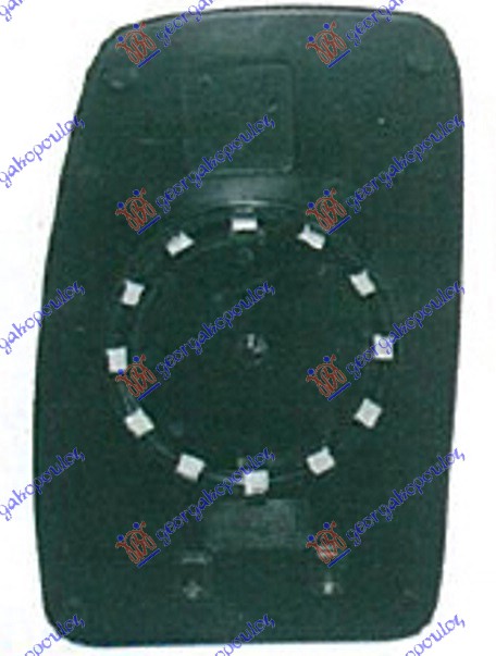 STAKLO RETROVIZORA SA GREJACEM (GORNJI DEO) 03- (KONVEKSNO) - DESNO