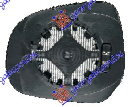 STAKLO RETROVIZORA SA GREJACEM (KONVEKSNO) - DESNO