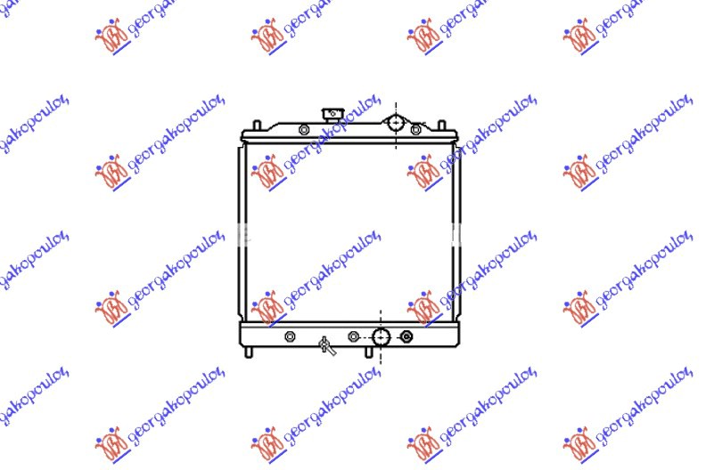 HLADNJAK MOTORA 1.3/1.5CC (+/-AC) (41.2x37.5) (KOYO)
