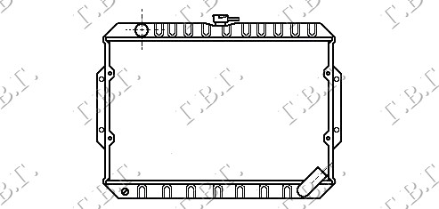 HLADNJAK MOTORA 2.5 T.DIZEL (+/-AC) (40x60)