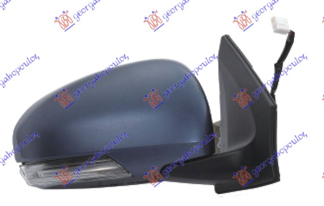 RETROVIZOR ELEKTRICNI SA GREJACEM PM (ELEKTRO-SKLOPIV) (MIGAVAC) (8 PIN) (KONVEK - DESNO
