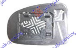 STAKLO RETROVIZORA SA GREJACEM (KONVEKSNO) - DESNO