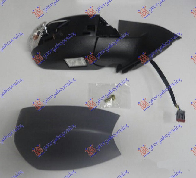 RETROVIZOR ELEKTRICNI SA GREJACEM PM (MIGAVAC) (SVETLO) (KONVEKSNO STAKLO) - DESNO