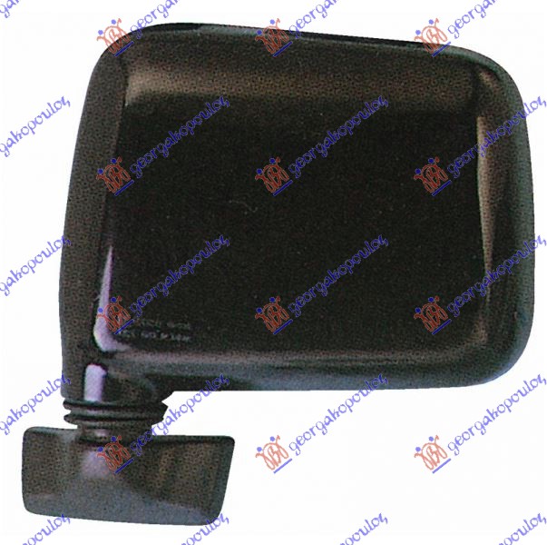 RETROVIZOR MEHANICKI CRNI - LEVO