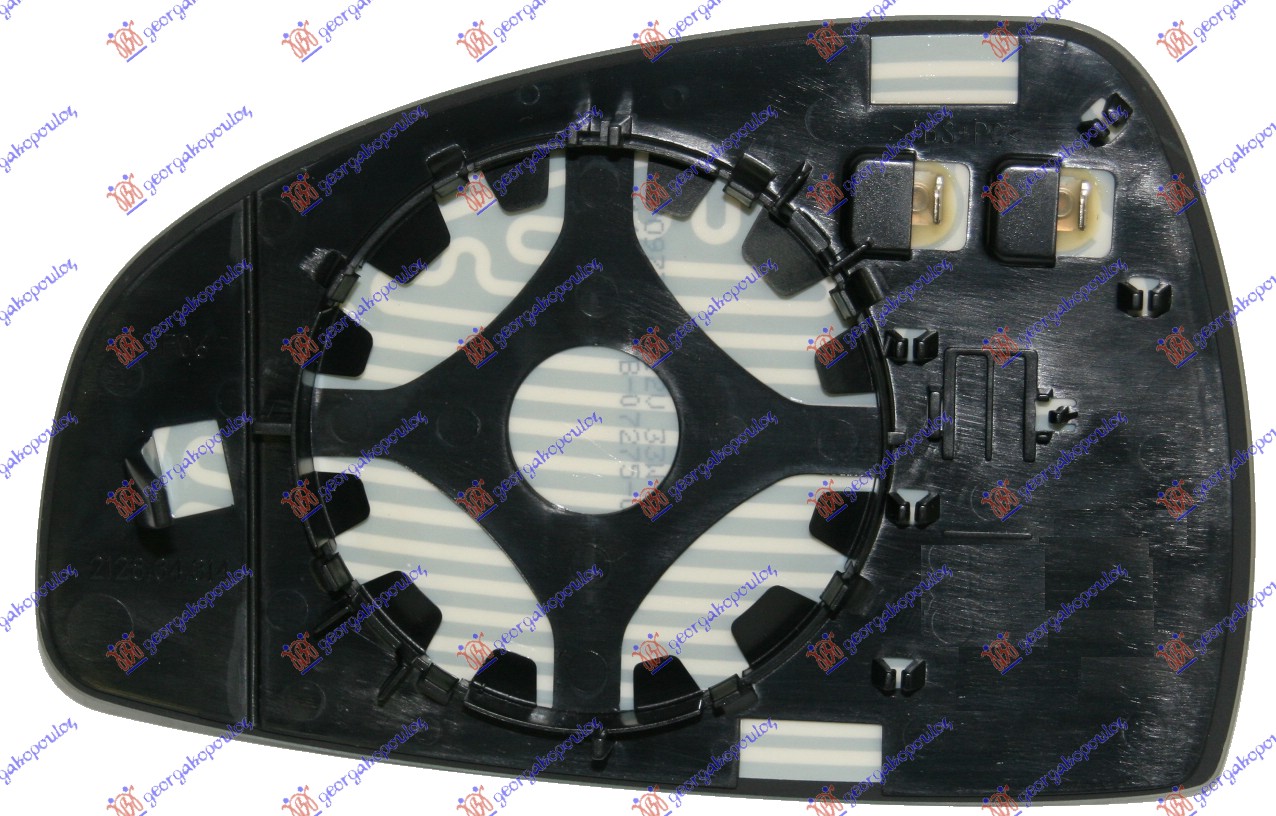 STAKLO RETROVIZORA SA GREJACEM (KONVEKSNO) - DESNO