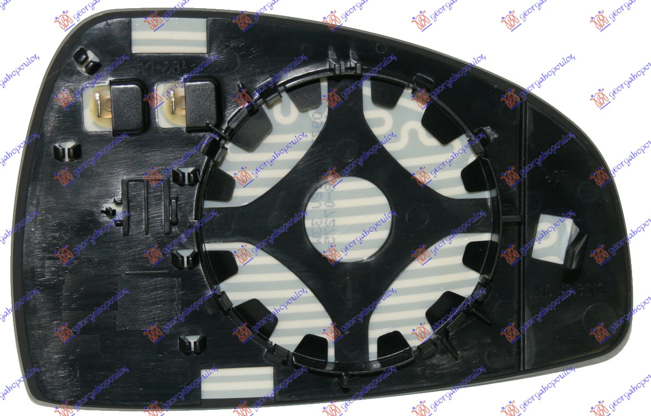 STAKLO RETROVIZORA SA GREJACEM (ASFERICNO) - LEVO