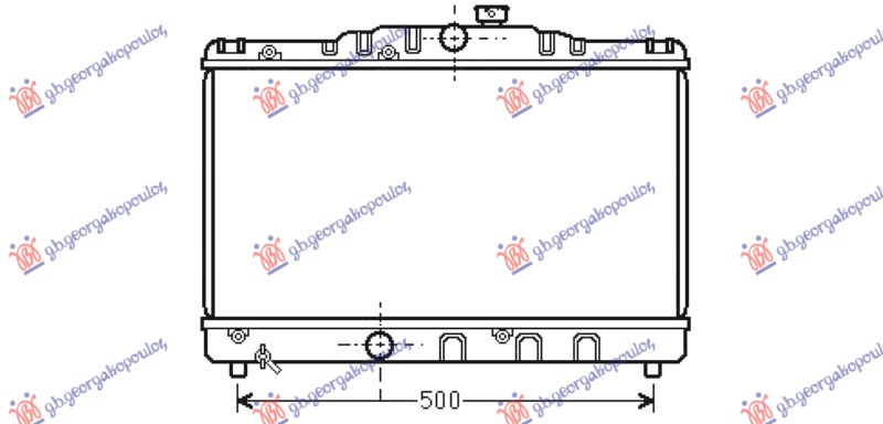 HLADNJAK MOTORA 1.3/1.6CC (325x569x16)