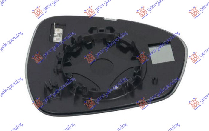 STAKLO RETROVIZORA SA GREJACEM (KONVEKSNO) - LEVO