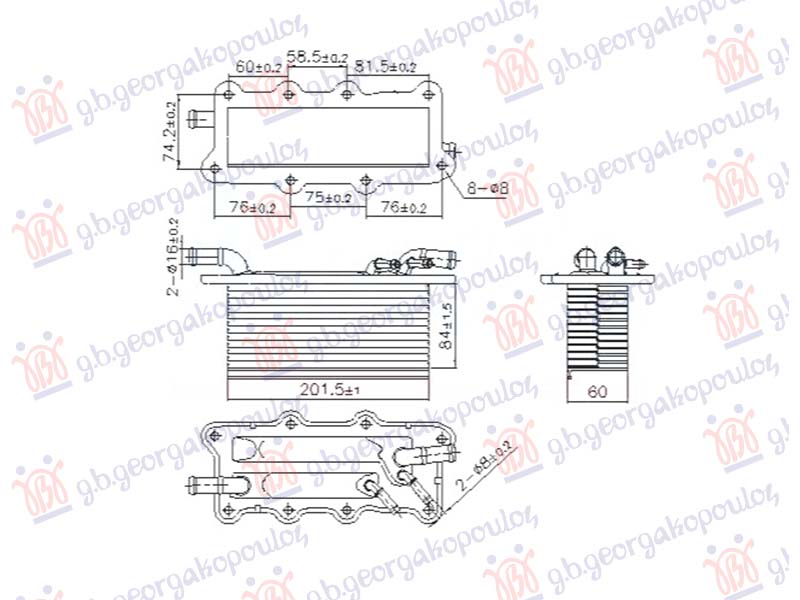 HLADNJAK INTERKULERA 1.0 BENZIN (84x201)