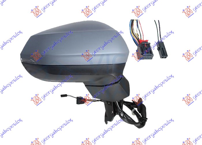 RETROVIZOR ELEK. SA GREJ. PM (ELEK-SKLOPIV) (MIG) (SAMOZATAMNJIVANJE) (MRTAV UGA - DESNO