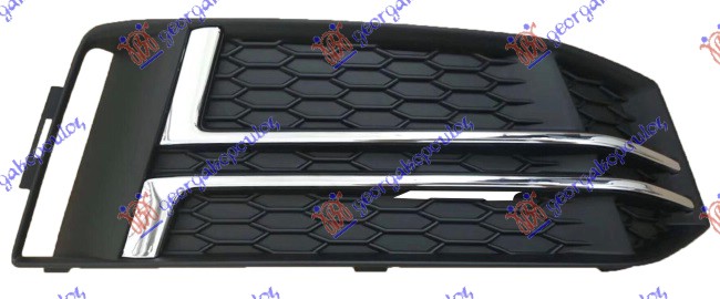 RESETKA PREDNJEG BRANIKA (BEZ SENZORA) (HROM LAJSNE) (S-LINE) - DESNO