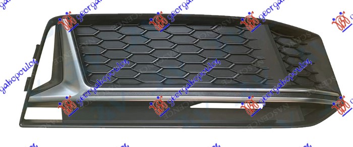 RESETKA PREDNJEG BRANIKA (BEZ SENZORA) (SREBRNA LAJSNA) (S-LINE) - DESNO