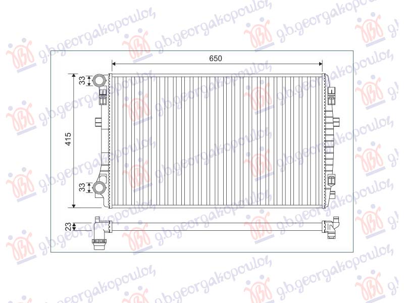 HLADNJAK MOTORA 1.0 Tsi/1.2/1.4 TFSi BENZIN - 1.6/2.0 TDi DIZEL (650x400) (MAHLE