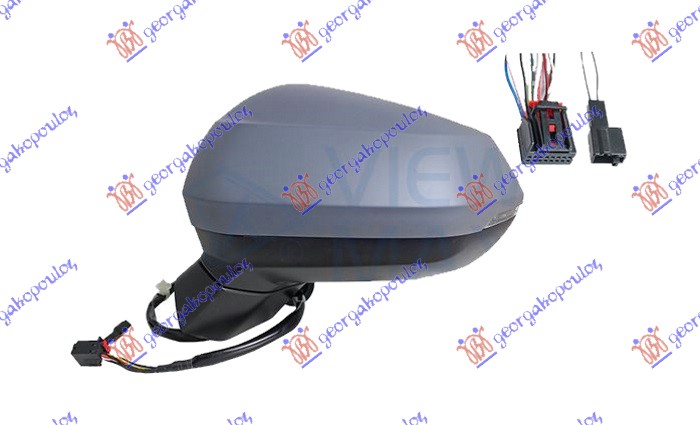 RETROVIZOR ELEKTRICNI SA GREJACEM PM (ELEKTRO-SKLOPIV) (MIGAVAC) (SAMOZATAMNJIVA - LEVO