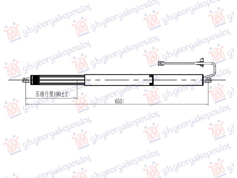 AMORTIZER GEPEK VRATA ELEKTRICNI