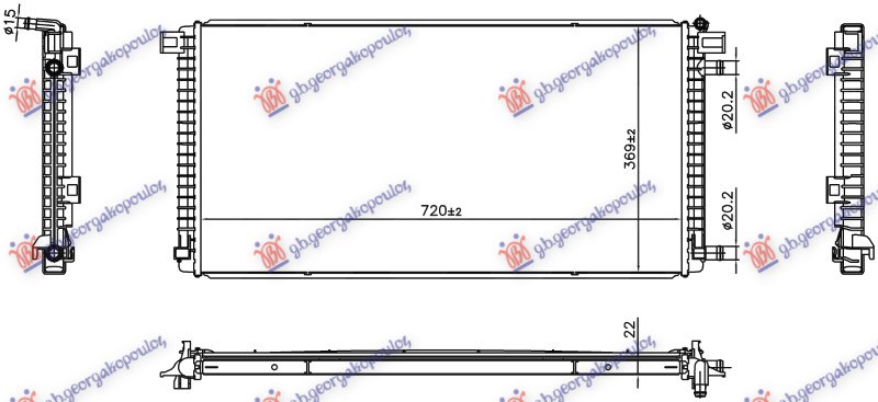 HLADNJAK MOTORA (720x369x22)
