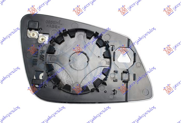 STAKLO RETROVIZORA SA GREJACEM (ASFERICNO) - LEVO