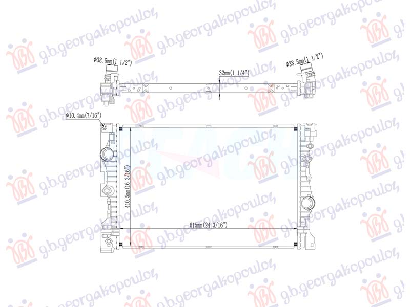 HLADNJAK MOTORA 2.0 BENZIN (MAN/AUTO) (615x414) (NRF)
