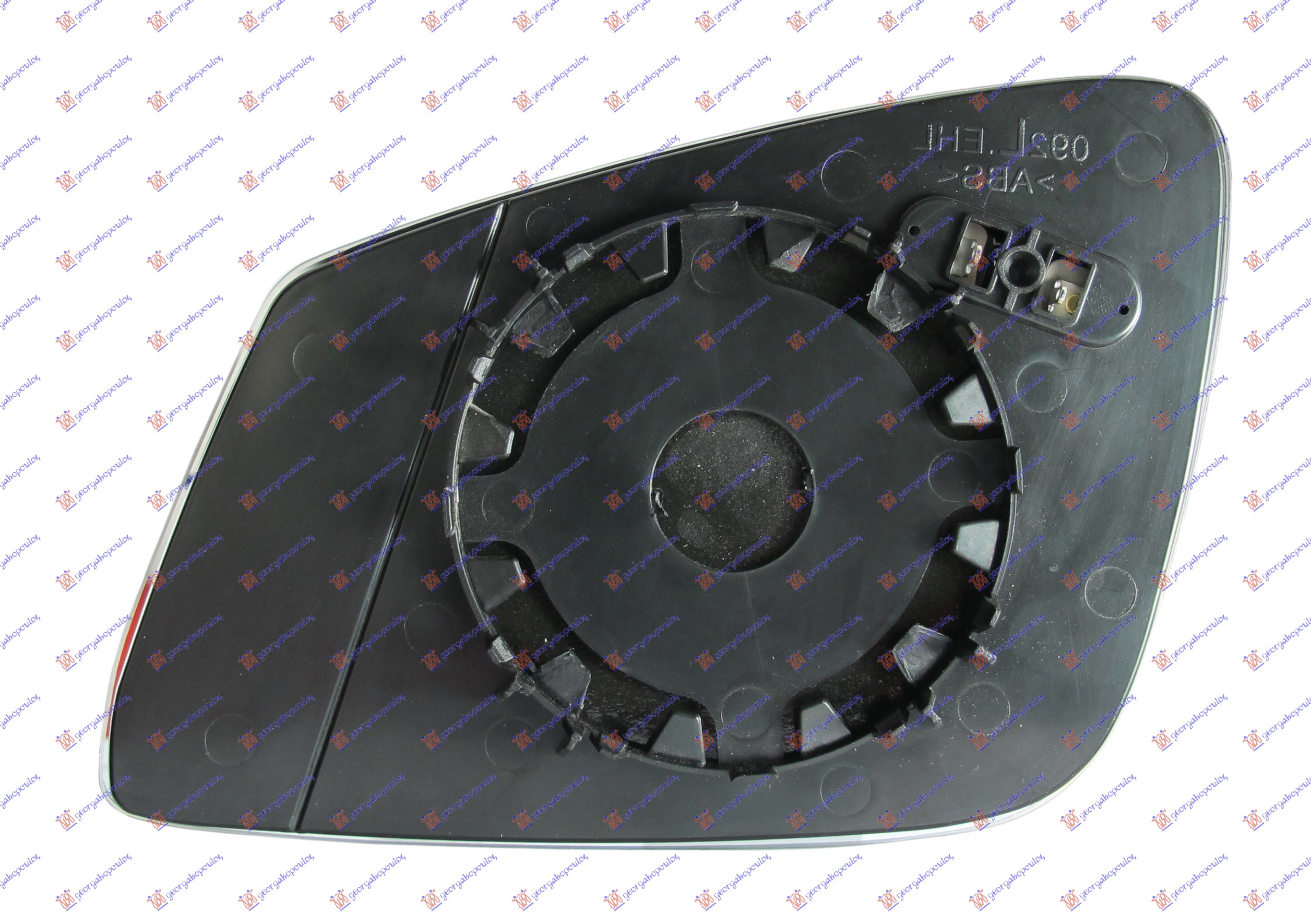 STAKLO RETROVIZORA SA GREJACEM ( i  GT/F07) PLAVO (ASFERICNO) - DESNO