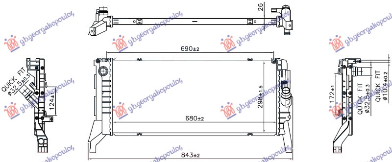 HLADNJAK MOTORA 2.0 DIZEL (MAN/AUTO) (690x298) (NRF)