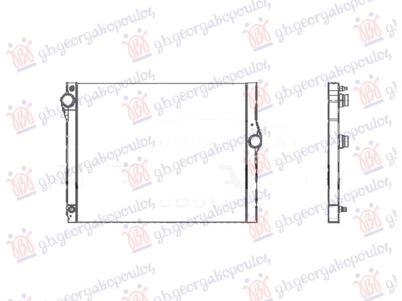 HLADNJAK KLIME BENZIN/HIBRID (610x494x32)