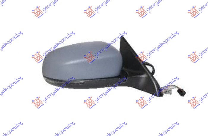 RETROVIZOR ELEKTRICNI SA GREJACEM PM (MIGAVAC) (SVETLO) (MRTAV UGAO) (ASFERICNO  - DESNO