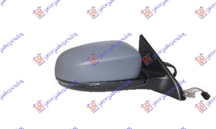RETROVIZOR ELEKTRICNI SA GREJACEM PM (ELEKTRO-SKLOPIV) (MIGAVAC) (SVETLO) (MRTAV - DESNO