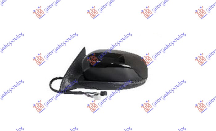 RETROVIZOR ELEKTRICNI SA GREJACEM PM (MIGAVAC) (SVETLO) (MEMORIJA) - LEVO