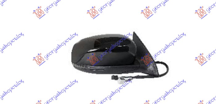 RETROVIZOR ELEKTRICNI SA GREJACEM PM (ELEKTRO-SKLOPIV) (MIGAVAC) (SVETLO) - DESNO