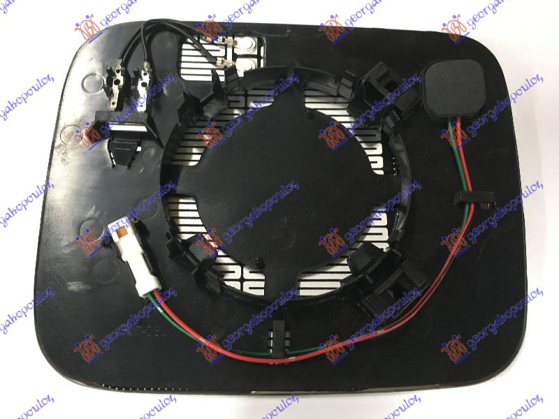 STAKLO RETROVIZORA SA GREJACEM (MRTAV UGAO) (ASFERICNO) - LEVO