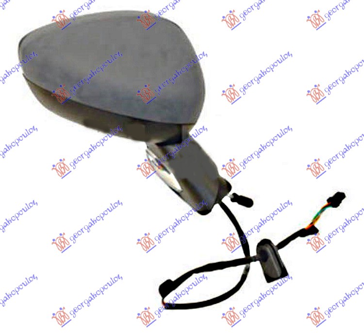 RETROVIZOR ELEKTRICNI SA GREJACEM PM (MIGAVAC) (KONVEKSNO STAKLO) - LEVO