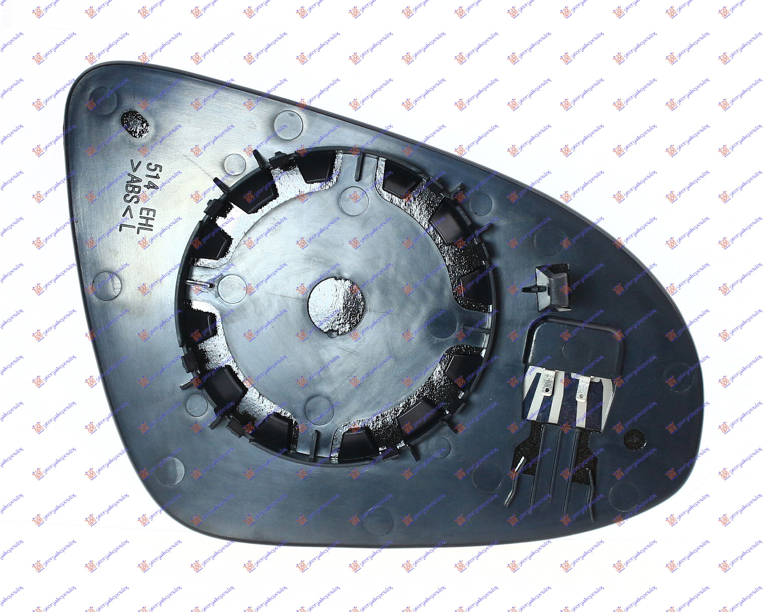 STAKLO RETROVIZORA SA GREJACEM (KONVEKSNO) - LEVO