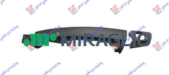 KVAKA PREDNJIH VRATA SPOLJASNJA CRNA - LEVO