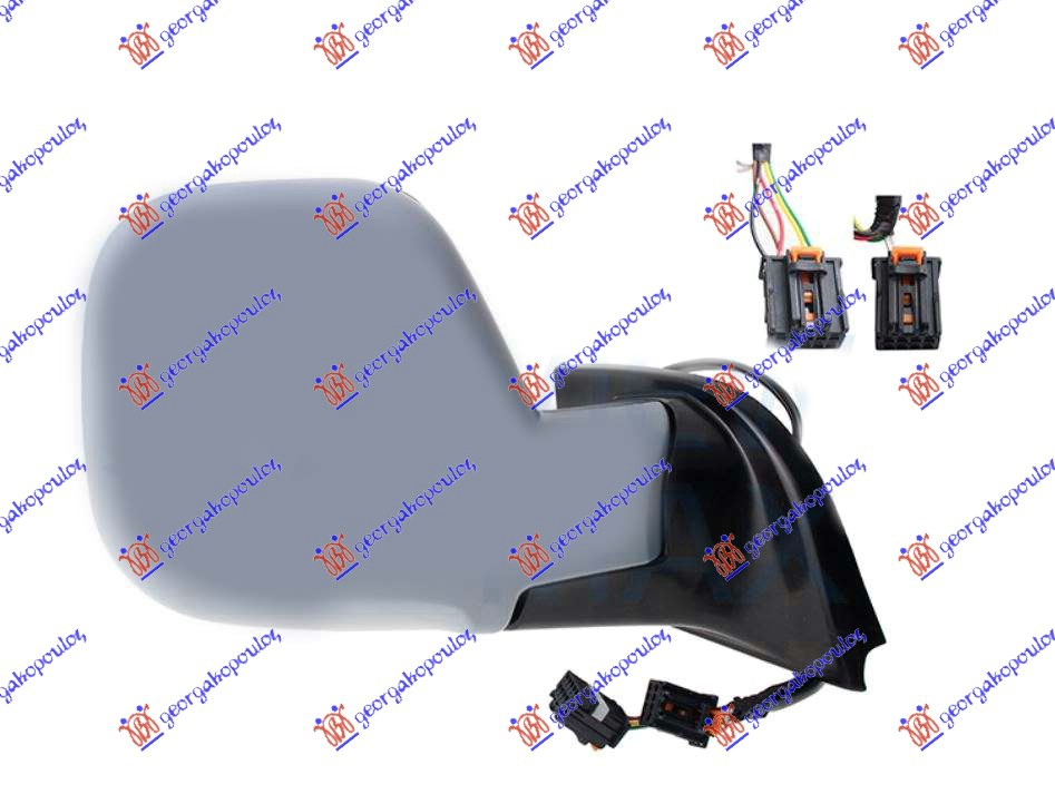 RETROVIZOR ELEKTRICNI SA GREJACEM PM (ELEKTRO-SKLOPIV) (SENZOR) (MRTAV UGAO) (9+ - DESNO