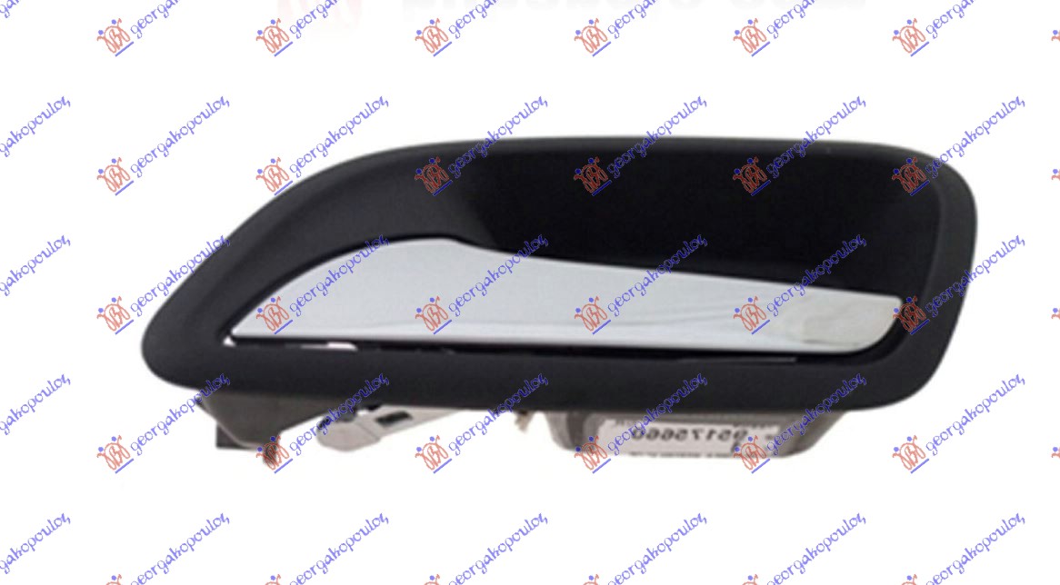 KVAKA PREDNJIH/ZADNJIH VRATA UNUTRASNJA HROM/CRNA - LEVO