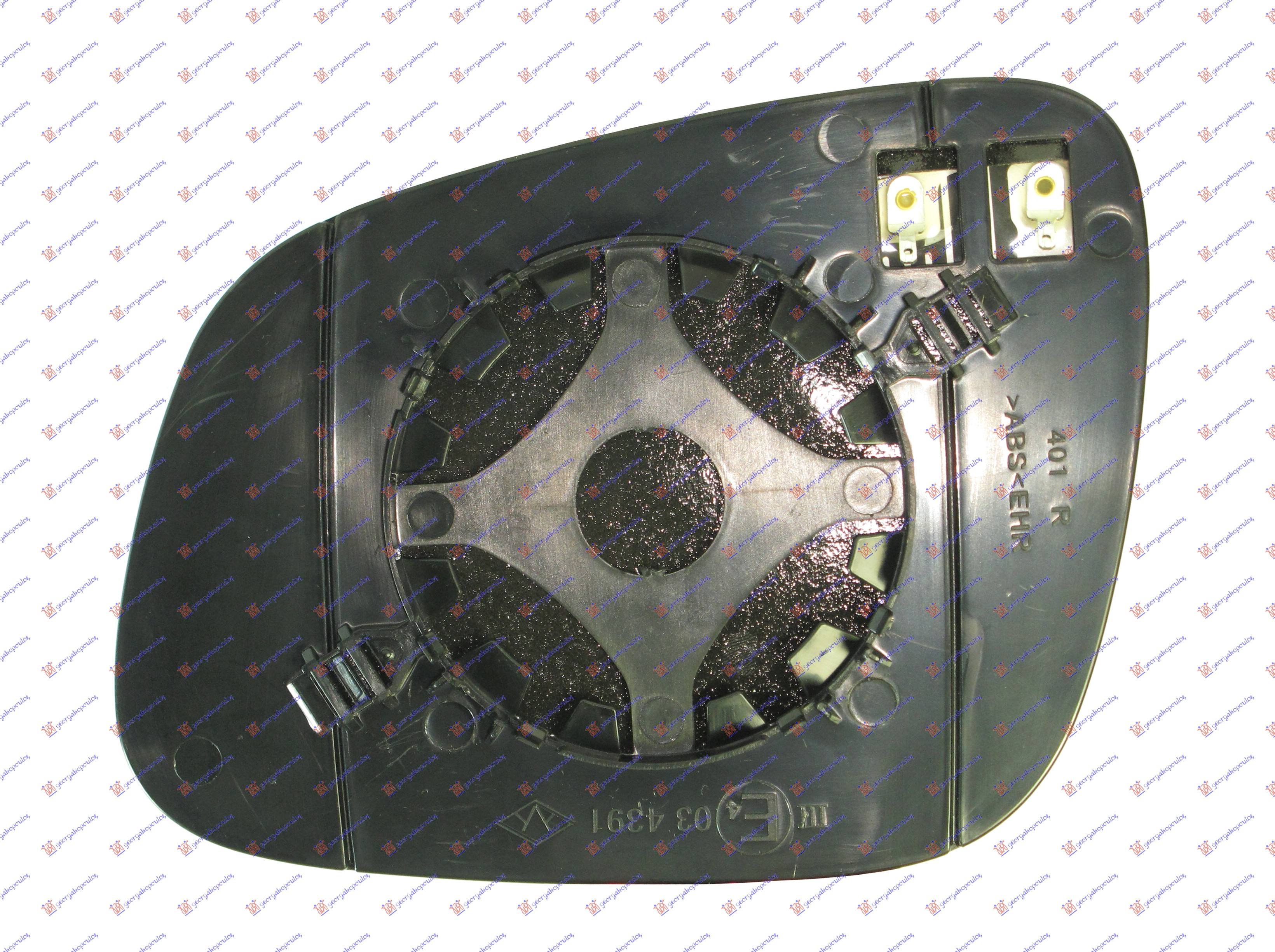 STAKLO RETROVIZORA SA GREJACEM (KONVEKSNO) - DESNO